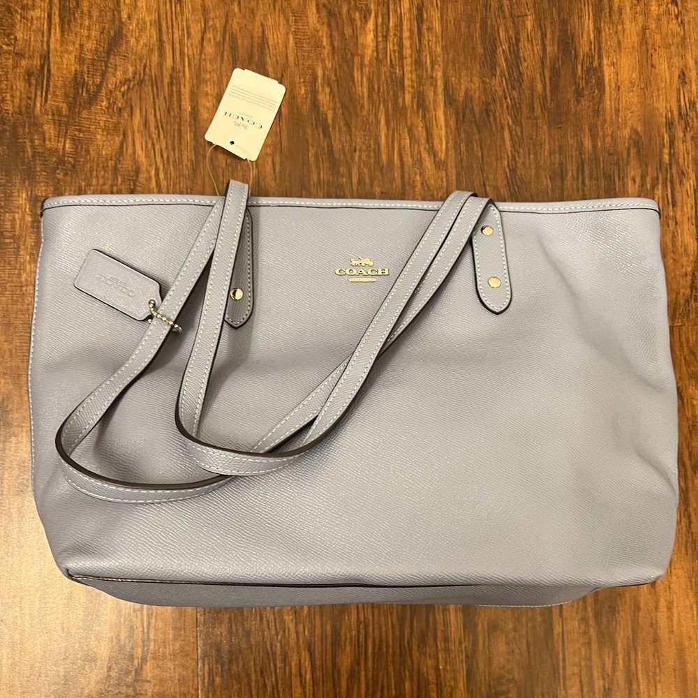 New coach purse with tags. Baby blue color